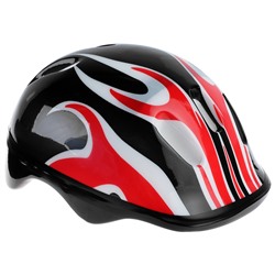 Шлем защитный детский OT-H6, размер M (55-58 см), цвет чёрный