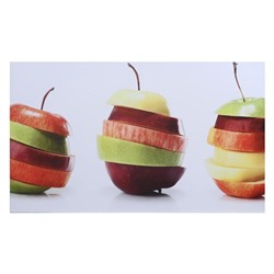 Картина на холсте "Сочные яблочки" 60х100 см