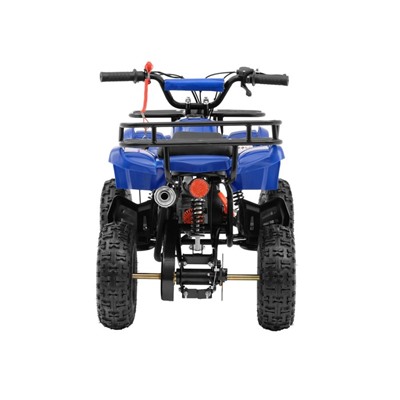Квадроцикл бензиновый детский, двухтактный, 49 сс, механический стартер, синий, М-49