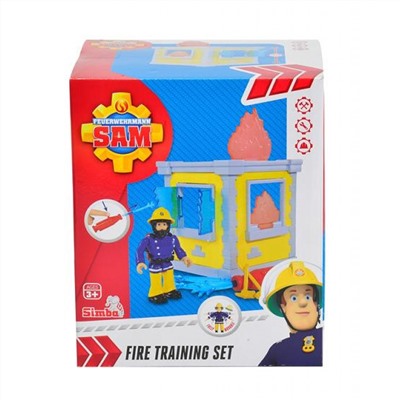 Simba 9251052 Fireman Sam Пожарный Сэм, Маленькая тренировочная база + 1 фигурка, 14см, 24/24