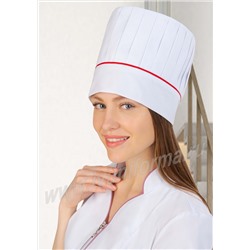 Колпак "Шеф-повар" белый женский для поваров оптом