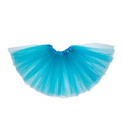 Карнавальная юбка, 3-х слойная, 4-6 лет, цвет голубой
