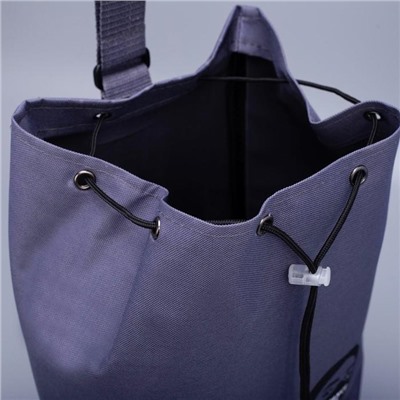 Рюкзак-торба "Distance vibe", 45*20*25, отдел на стяжке шнурком, черно-серый