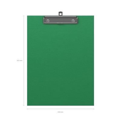 Планшет с зажимом А4, пластиковый ErichKrause Standard, зелёный