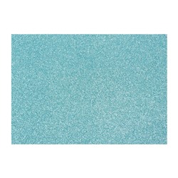 Картон дизайнерский Glitter (с блестками) 210 х 297 мм, Sadipal 330 г/м², голубой, цена за 3 листа