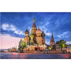 3D Фотообои «Вечерний кремль»