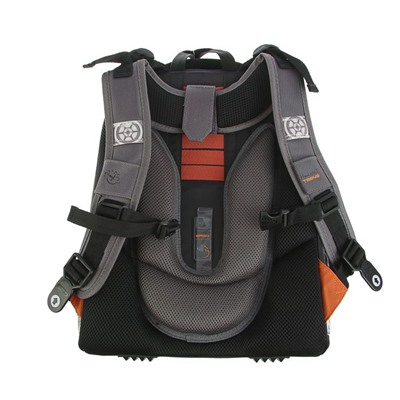 Рюкзак каркасный Hummingbird T 39 х 28 х 20 см, для мальчика, «Машина», чёрный/оранжевый