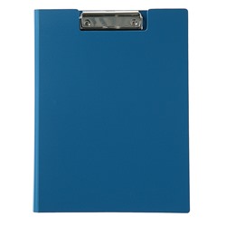 Папка-планшет с прижимом А4, 1.2 мм, Calligrata, песок, синяя