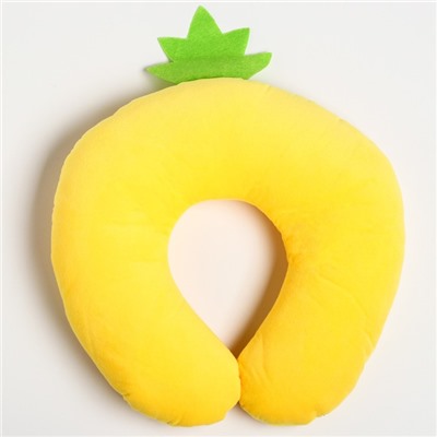 Детская подушка для путешествий «Ананас», цвет желтый