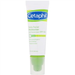 Cetaphil, Дневной увлажняющий крем для лица с SPF 50+, 50 мл