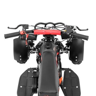Квадроцикл бензиновый детский, двухтактный, 49 сс, мех. стартер, красно-черный, ММ-49
