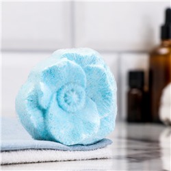 Бомбочка для ванны "Цветок" с ароматом лаванды, голубая