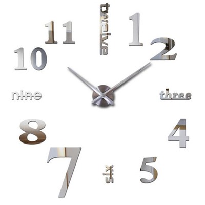 Наклейка - настенные часы для интерьера GZ205