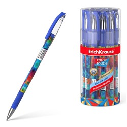 Ручка шариковая Erich Krause ColorTouch Patchwork, чернила/синие 50742