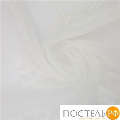 Тюль "Этель" Цветочная иллюзия (белый) без утяжелителя, ширина 135 см, высота 270 см