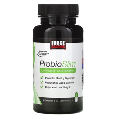Force Factor, ProbioSlim, Digestive Support + Weight Management, 60 Capsules