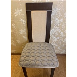 Сидушка на стул велюр соты 45х45 см серый
