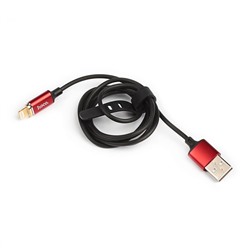Кабель магнитный Hoco, Lightning - USB, магнитный разъем, 2 А, 1 м, красный