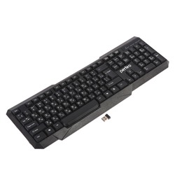 Клавиатура Perfeo FREEDOM PF-5191, беспроводная, мембранная, USB, черная