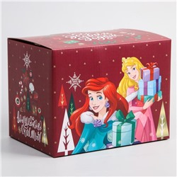 Коробка подарочная складная "С Новым Годом", Принцессы, 20 × 15 × 14 см