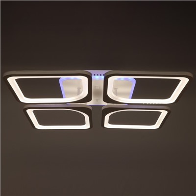 Люстра светодиодная Квадро 60Вт LED RGB 2700-4200К белый 55х55х7,5см