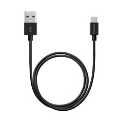 Кабель Deppa (72256) USB - micro USB, 1,2 м, алюминий/нейлон, черный