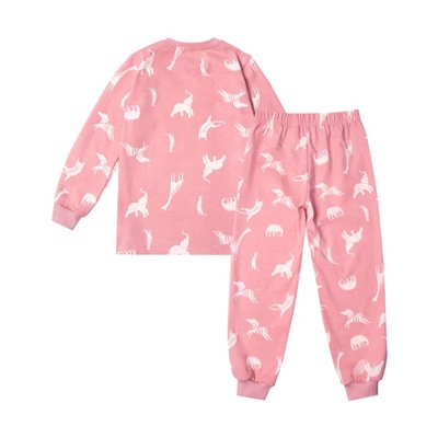 Пижама: джемпер, брюки для девочек «Акуна матата», рост 98-104 см, цвет розовый