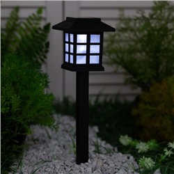 Садовый светильник на солнечной батарее Smartbuy, пластик, 8.6 x 8.6 x 38 см, БЕЛЫЙ