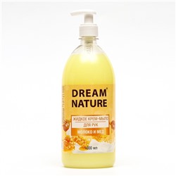 Жидкое мыло Dream Nature "Молоко и мед", 1 л