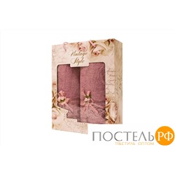Vilenatex "Розочки" Подарочный набор 50х90 - 1 шт,70х140 - 1 шт 2 предмета розовый, кружево