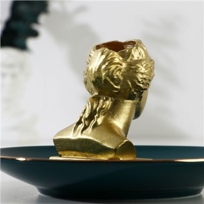 Подставка для зубочисток «Венера», золотая, 4.5 х 7 см