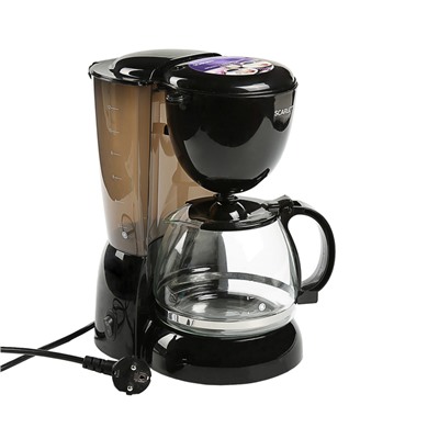 Кофеварка Scarlett SC-CM33007, капельная, 750 Вт, 1.25 л, черная