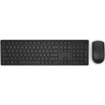Комплект клавиатура и мышь Dell KM636, беспроводной, мембранный, 1000 dpi, USB, черный