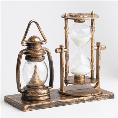 Песочные часы "Керосин", сувенирные, с подсветкой, 15.5 х 6.5 х 12.5 см, микс