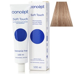 Крем-краска для волос без аммиака 8.1 светлый блондин пепельный Soft Touch Concept 100 мл