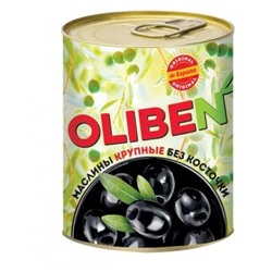 «OLIBEN», маслины крупные без косточки, 270 гр. KDV