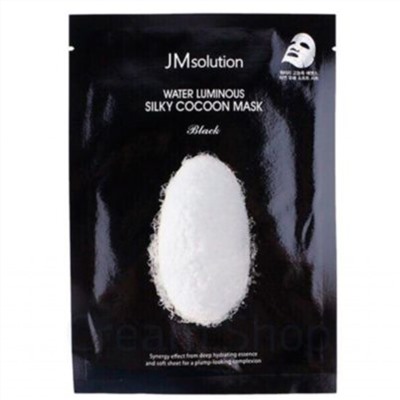 JMsolution Маска для упругости с протеинами шелка Water Luminous Silky Cocoon Mask Black(35 мл)