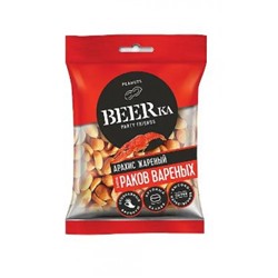 «Beerka», арахис жареный со вкусом варёных раков, 90 гр. KDV