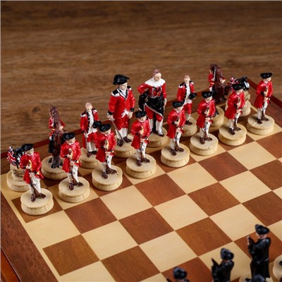 Шахматы сувенирные "Гражданские войны", h короля=8 см, h пешки=6 см, 36 х 36 см