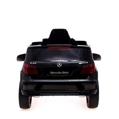 Электромобиль MERCEDES-BENZ GLS, EVA колеса, кожаное сидение, цвет чёрный