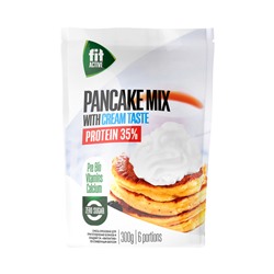 Смесь для оладьев Puncake mix со вкусом Сливок 35 % протеина Fit Active 300 гр.