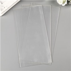 Лист пластика (прозрачный) 10х20 см (набор 3 шт.) 0.5 мм