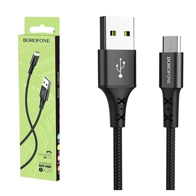 Кабель USB - Micro BOROFONE BX20 (черный) 1м