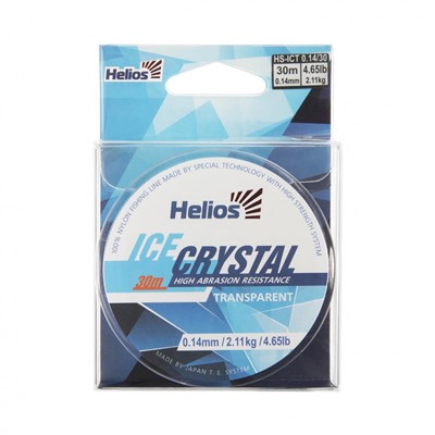 Леска Helios Ice Crystal 0,14мм 30м Transparent Nylon HS-ICT 0,14/30