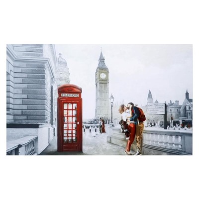 Картина на холсте "Влюбённый Лондон" 60х100 см