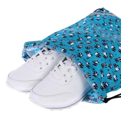 Мешок для обуви Erich Krause, 440 х 365 мм, светоотражающая полоса, Racoons