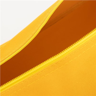 Сумка спортивная Спорт на молнии, 2 наружных кармана, цвет жёлтый