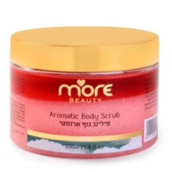 MORE Ароматический скраб для тела (РОЗА) / Aromatic Body Scrub (red) 350 ml