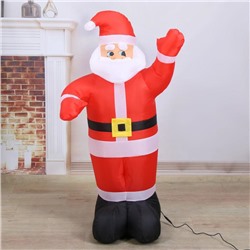 Надувная фигура "Дед Мороз" светится, 120 см