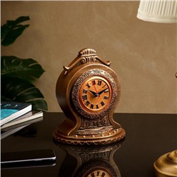 Часы "Классические", коричнево-золотистые, 24 см